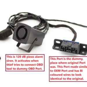 AUDI dummy OBD port with powered siren
