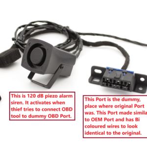 PORSCHE dummy OBD port with powered siren