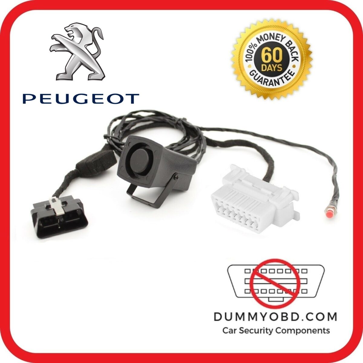 DummyOBD powered siren for peugeot