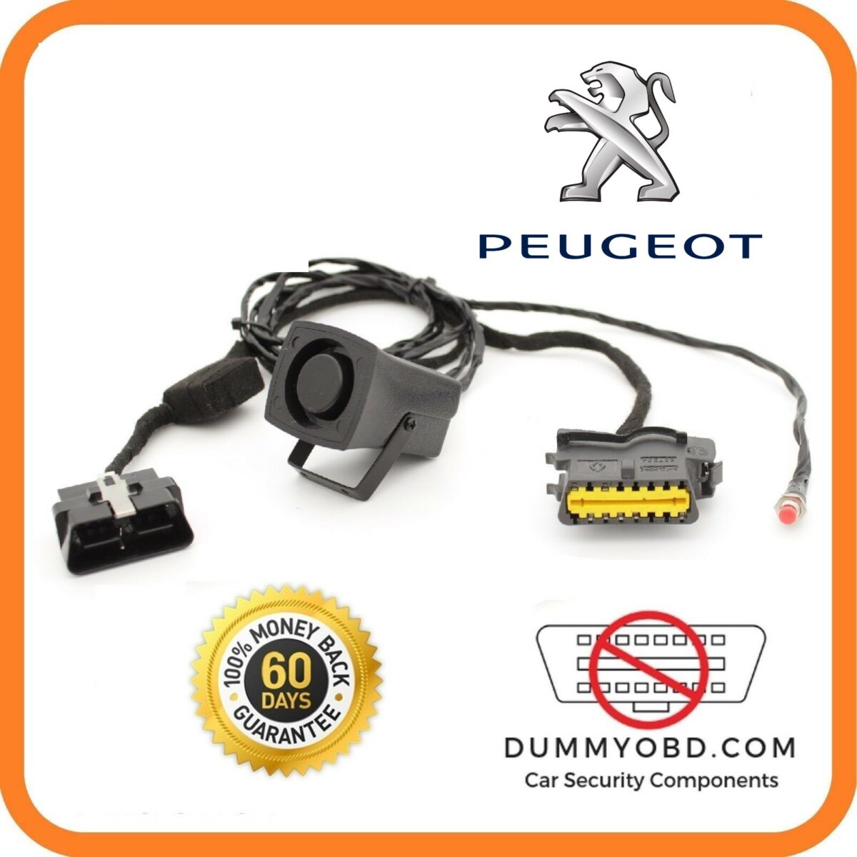 DummyOBD powered siren for peugeot