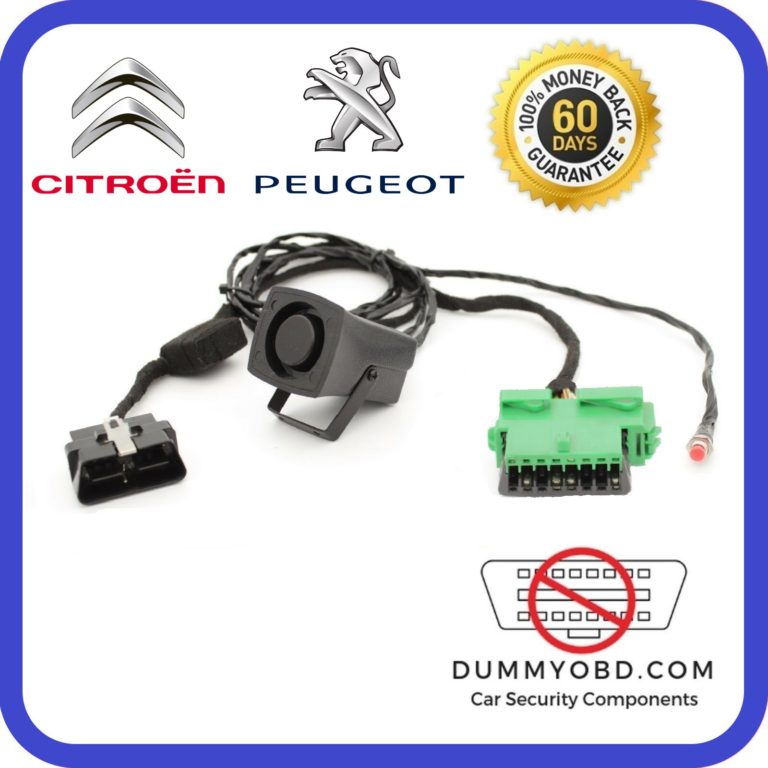 DummyOBD powered siren for peugeot