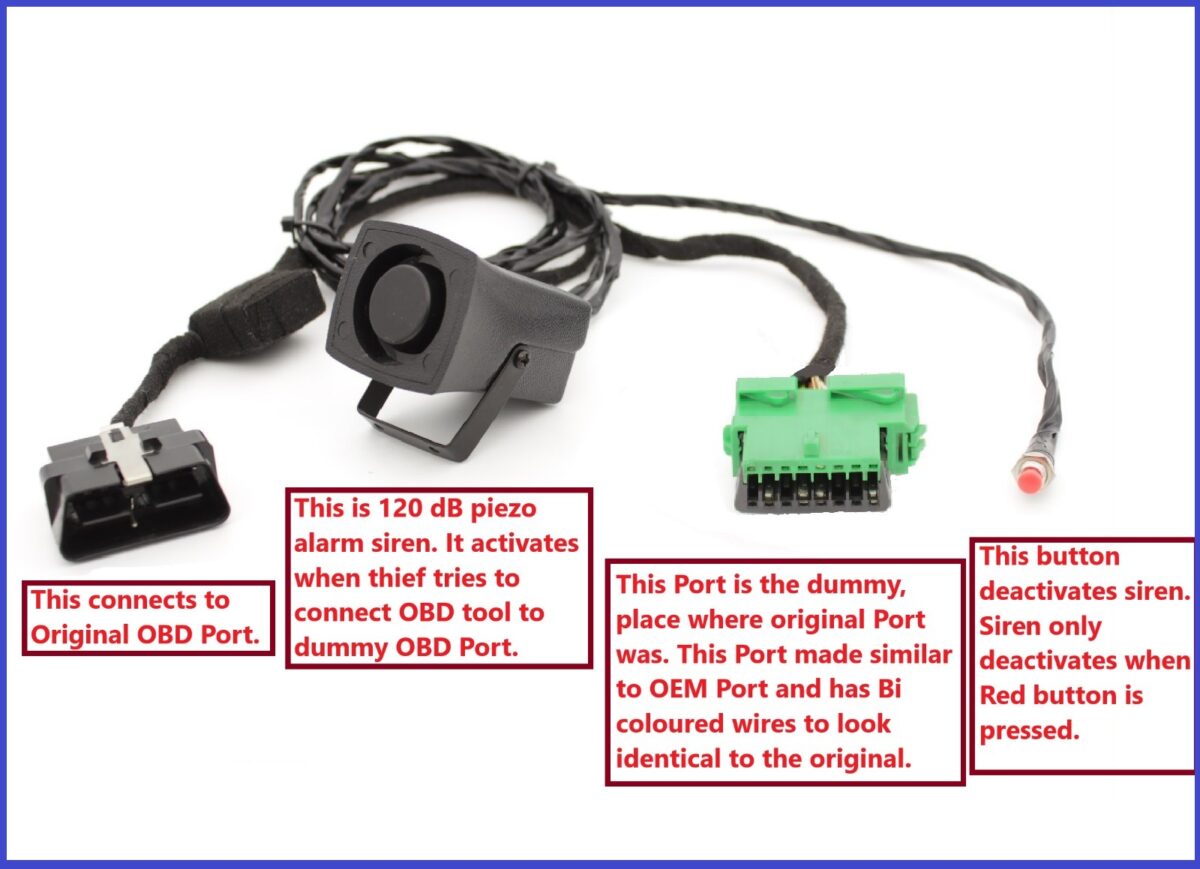 peugeot siren for OBD protection
