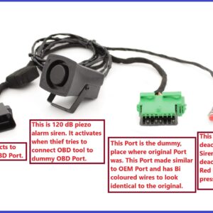 Citroen Dummy OBD port with powered siren
